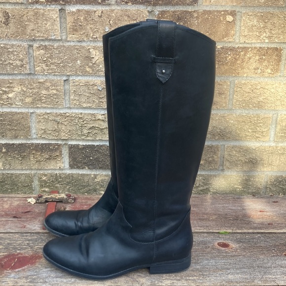 🍄 Frye & Co. Tania Black Leather Riding Boots - Picture 5 of 15